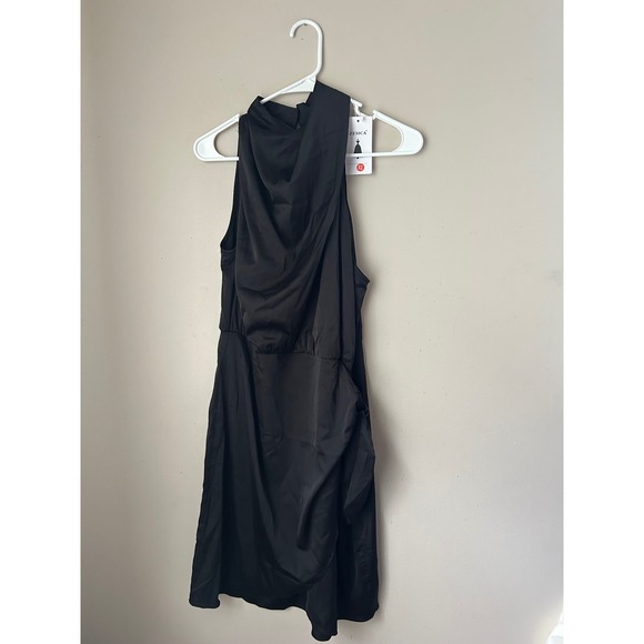 Zesica Dresses & Skirts - Zesica Black Cowl Neck Sleeveless Dress Women's XL Party Cocktail Halter